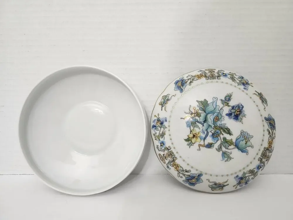 Haviland Limoges France Aquarius Porcelain Covered Trinket Box